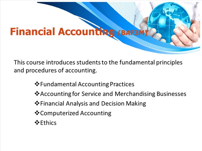 BAF3M Accounting