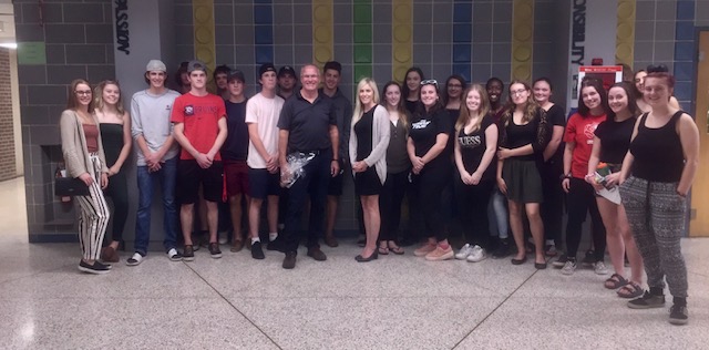 John Edelman & Mrs. Yager's Leadership Class