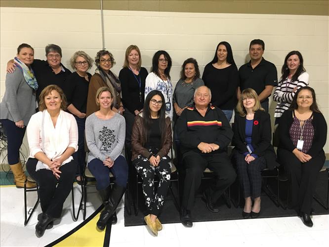 A group photo of Grand Erie educators 